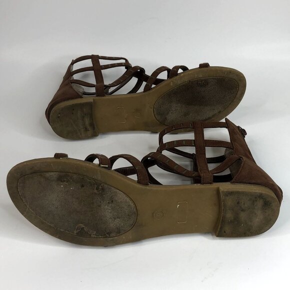 Altard State Women's Sandals Size 9 Brown Shoes with Gold Studs - Picture 7 of 8